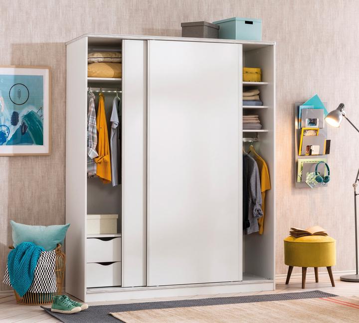 Actual product image Cilek Closet White with sliding doors (164 cm)