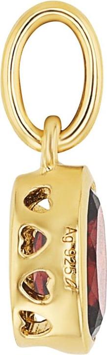 Actual product image Amor Cupid pendant for ladies, 925 Sterling silver, gemstone synth. (Silver 925)