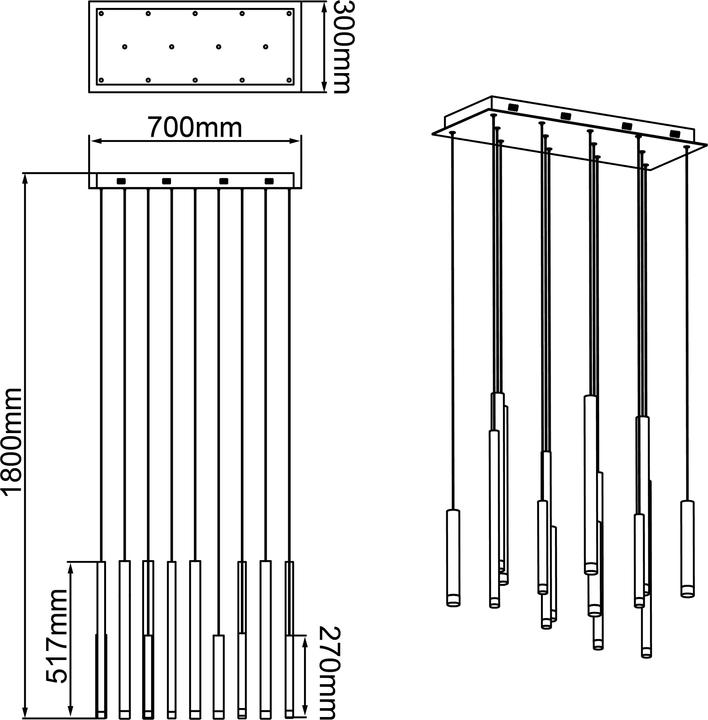 Produktbild Brilliant Cembalo (6200 lm)