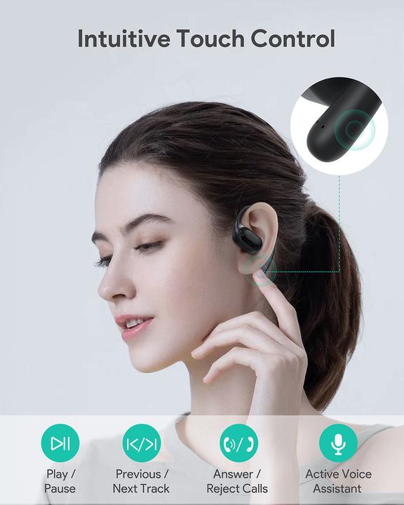 Actual product image Aukey SPORTS FIT OPEN-EAR - Earbuds (35 h, Wireless)