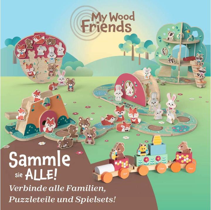 Productafbeelding Chicco My Wood Friends - Teddy'S Train