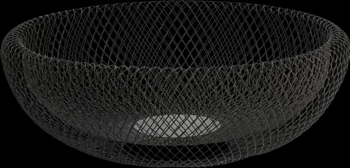 Actual product image Philippi Fruitschaal | Prachtige eyecatcher | Mesh Schaal XL | | Poedercoating staal (40 x 14 cm)