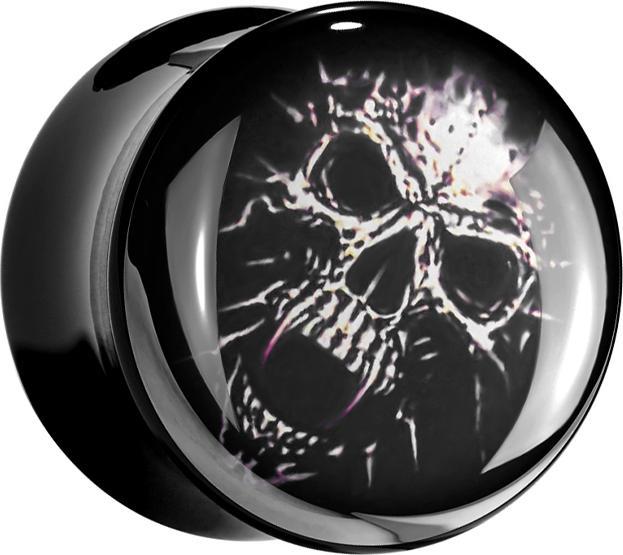 Produktbild Star Piercing Flared Plug Mumienschädel (ohne Messing, Acryl)