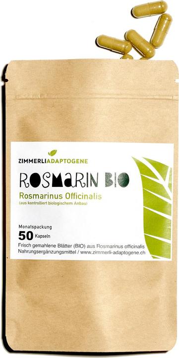 Produktbild Zimmerli Adaptogene Rosmarin Kapseln (BIO) 50 Kapseln (1 Stück, Kapseln, 25 g)