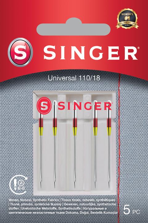 Singer UNIVERSAL Nähmaschinennadel, 110/18, 5er Pack