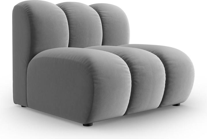Actual product image Micadoni Velvet Modul Armless, "Lupine", 1 Seat, 92x95x70Made in Europe (2 person sofa, 3-seater, 4-seater)