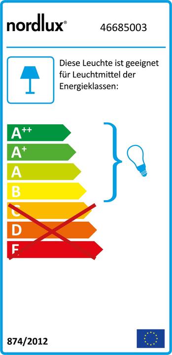 Energie-Label Nordlux Aslak (E27)