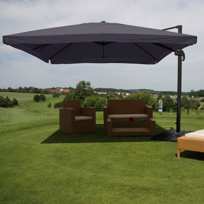 Image du produit Swisshandel24 Parasol de signalisation pour la restauration, parasol, 3x3m (Ø4,24m) polyester/aluminium 23kg (3 m)