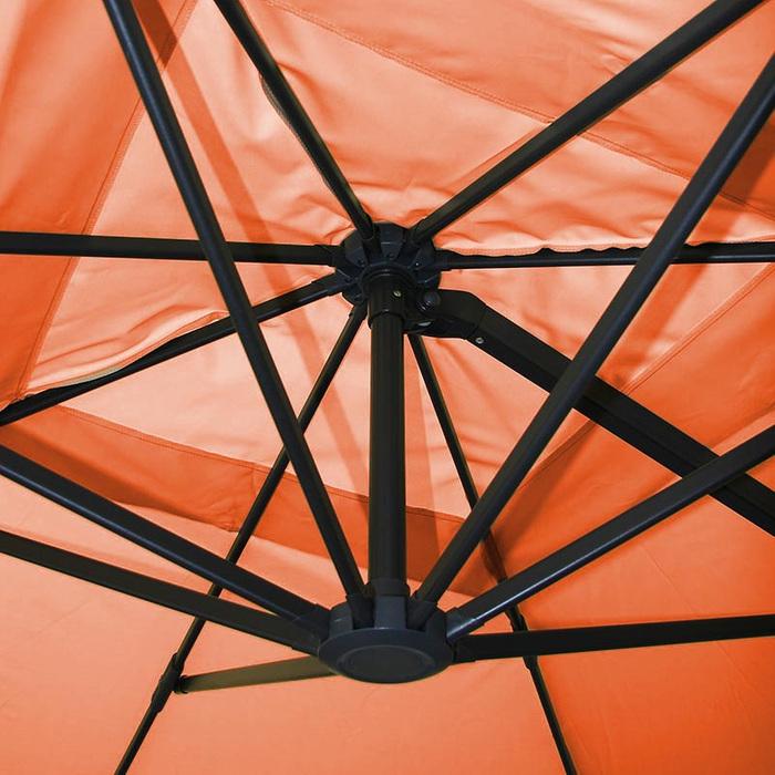 Immagine prodotto Mendler Ombrello semaforo Gastronomia, ombrellone 3x3m (Ø4,24m) poliestere alluminio/acciaio 23kg (3 m)