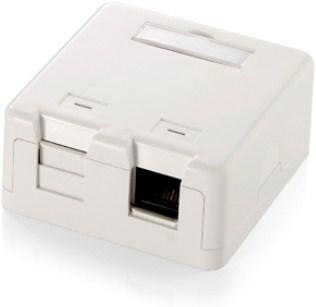 equip Aufputzgehäuse für Keystone Jack (2-Ports) weiss