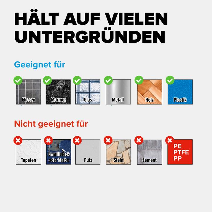 Produktbild tesa LAVAA Duschkorb, mittelgross inkl. Klebelösung ohne Bohren