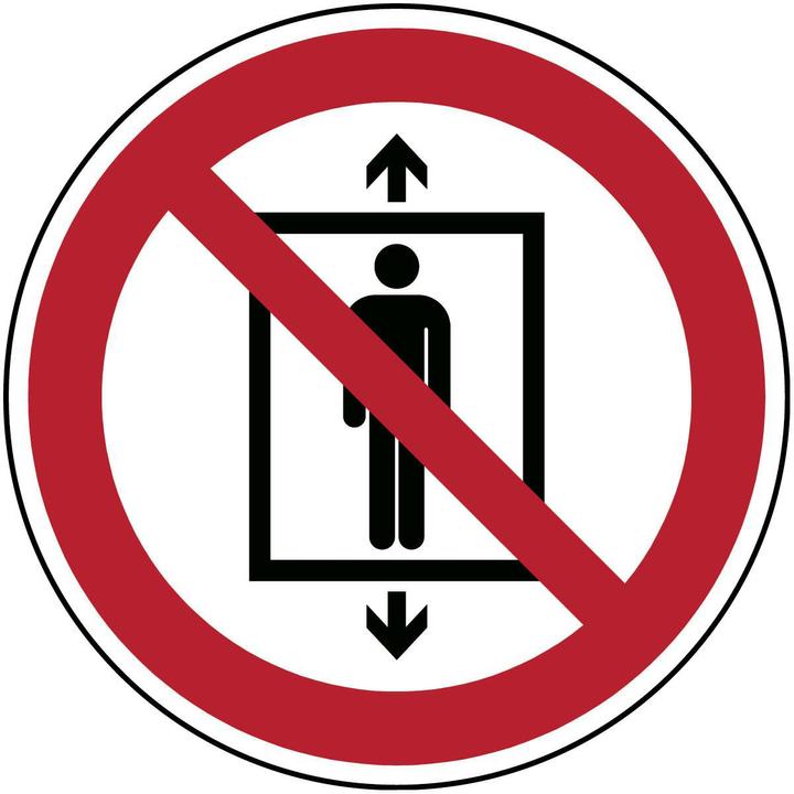 Actual product image Brady ISO safety sign - Passenger transport prohibited