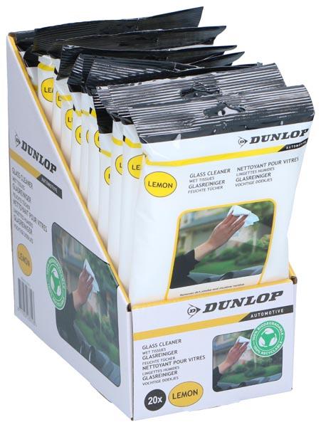Actual product image Dunlop Glass cleaner wet wipes 20pcs. (20 pcs.)