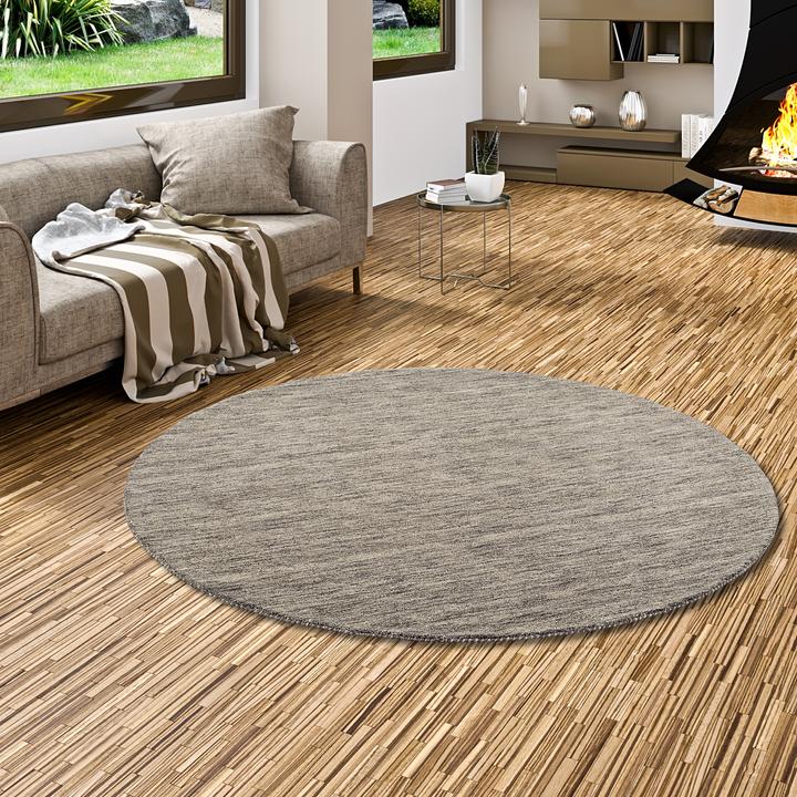 Produktbild Theko Natur Teppich Indo Gabbeh Ella (Ø 200 cm)