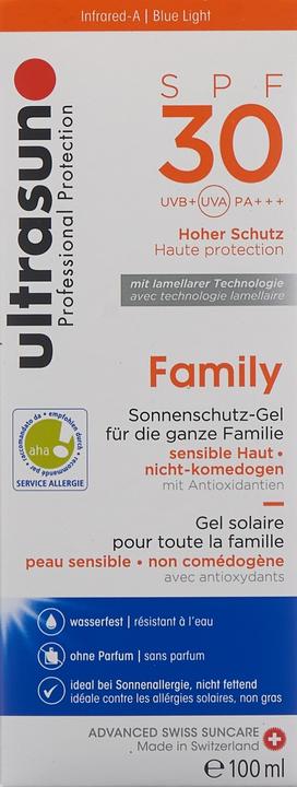 Image du produit Ultrasun Famille (Lait solaire, SPF 30, 100 ml, 169 g)