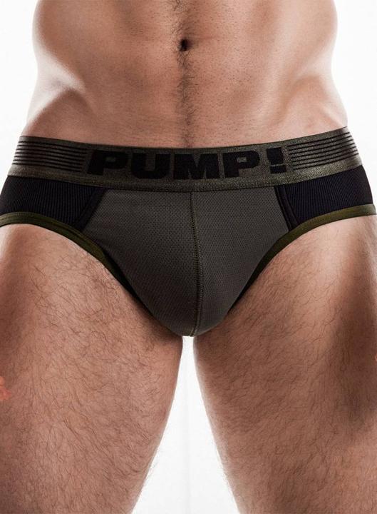 Pure Leaf PUMP! Ribbed Brief grün (M)