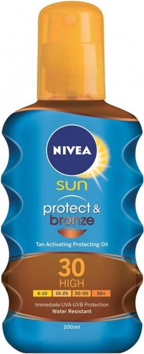 Actual product image NIVEA Protect & Bronze (Suntan oil, SPF 30, 200 ml, 20 g)