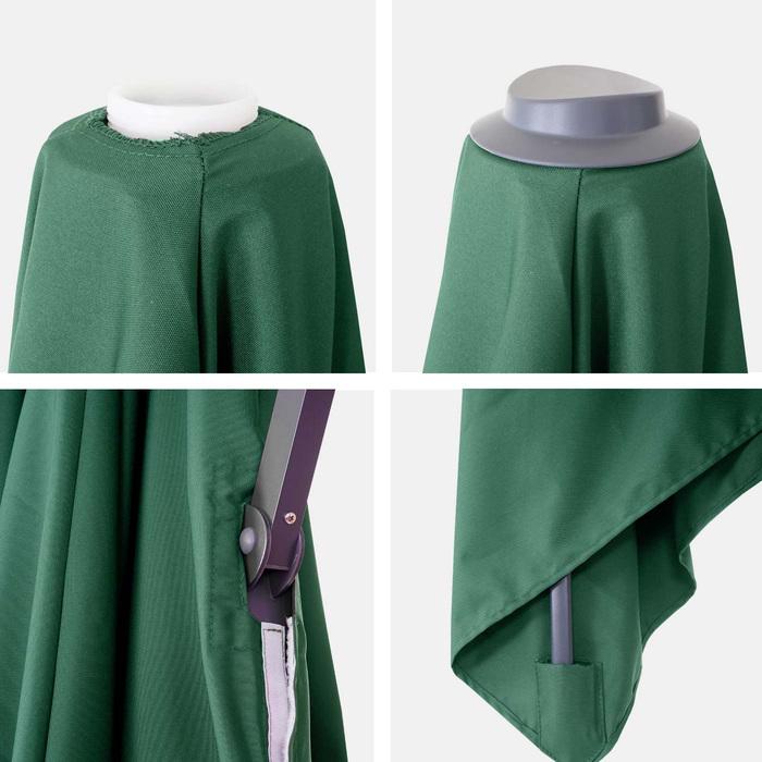 Immagine prodotto Swisshandel24 Coperta per Ombrello a Semaforo di Lusso con Lembo, Coperta di Ricambio per Ombrellone, 3x3m (2.95 m)
