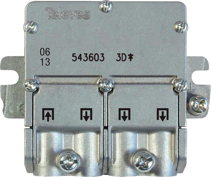 Immagine prodotto Televes 543603 Sdoppiatore o combinatore di cavi Sdoppiatore di cavi in acciaio inox (8.50 dB, Collettori e ramificazioni)