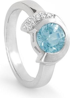 Produktbild Breuning RING - E.AQUA/Brill. 0,064 Ct. H/si (60, 585/14 K Gold)