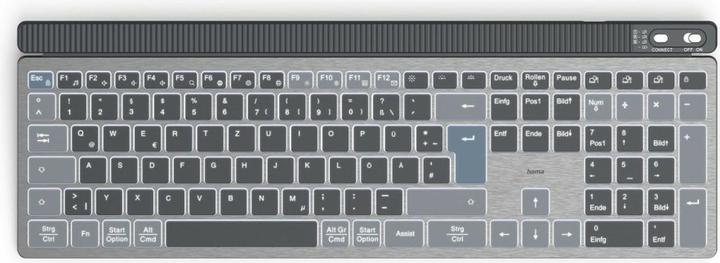 Produktbild Hama WK-750 Tastatur kabellos grau (DE, Kabellos)