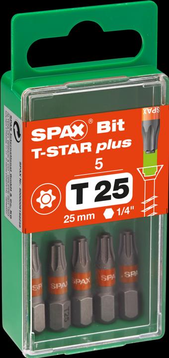 Actual product image Spax Screwdriver bits ® (T-STAR plus)