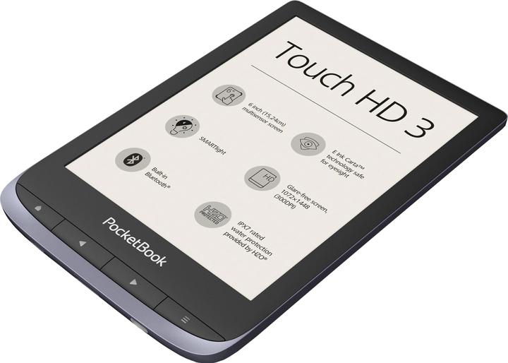 Image du produit PocketBook Touch HD3 (6", 16 Go, Gris métallique)
