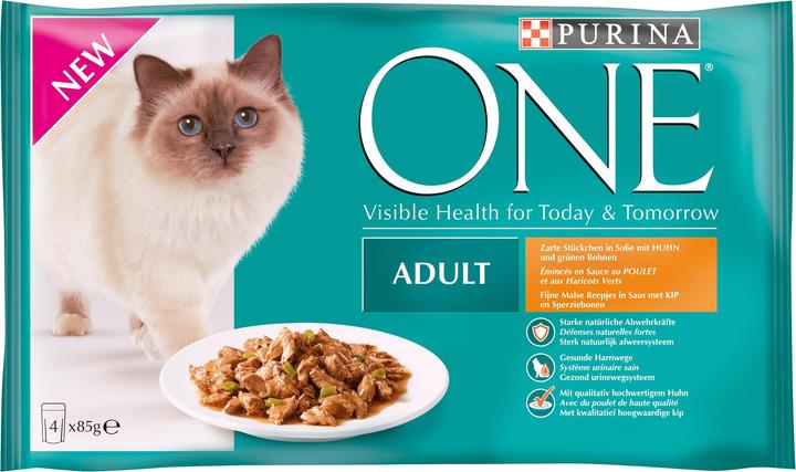 Image du produit Purina ONE Adulte (Adulte, 4 pcs, 340 g)