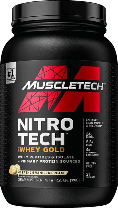 Immagine prodotto Muscle Tech Performance Series Nitro Tech 100% Whey Gold (Crema alla vaniglia francese, 1 pz., 1198 g)