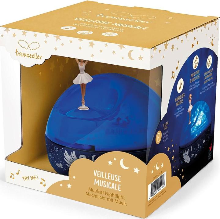 Actual product image Trousselier Night light projector w. Music, Swan Lake