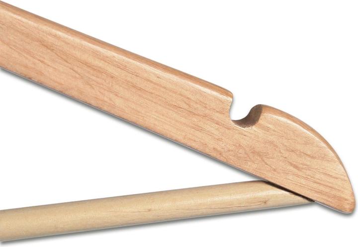Actual product image Jago Clothes hanger wood 100 pieces nature (100 x)