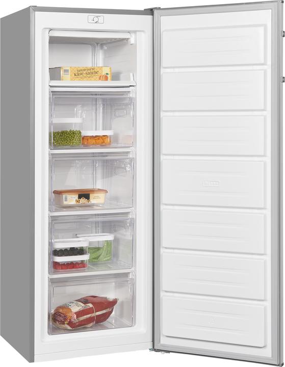 Produktbild Exquisit GS230-H-040E inoxlook, Gefrierschrank (Standgerät) (Freistehend, 168 l)