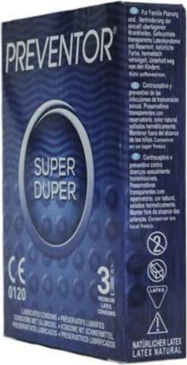 Image du produit Preventor Super Duper 3 Premium Latex-Kondome