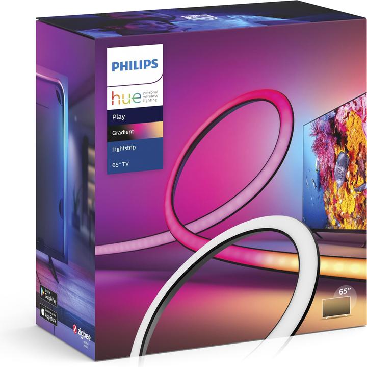 Image du produit Philips Hue Play Gradient Lightstrip 65" (en anglais) (RGBW, 254 cm, Intérieur)