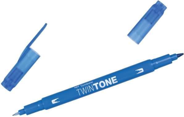 Image du produit Tombow Feutres de coloriage Twintone (15, Bleu, 1 x)