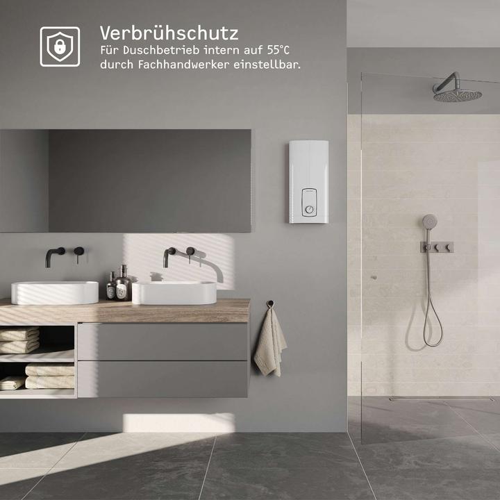Actual product image Stiebel Eltron DHB 18/21/24 ST Trend Electronic instantaneous water heater, temperature accurate to the degree