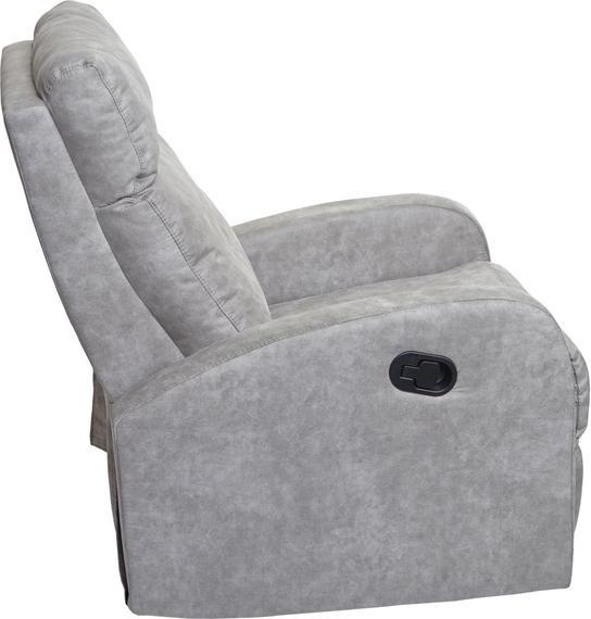 Produktbild Swisshandel24 Fernsehsessel HWC-A54 Premium, Relaxsessel Schaukelstuhl Wippfunktion, drehbar Stoff/Textil hellgr