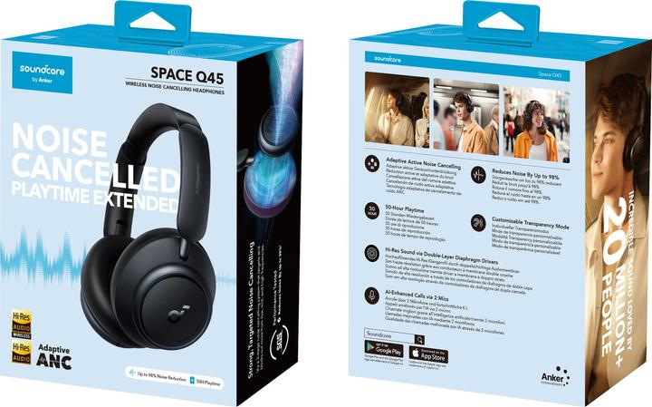 Actual product image soundcore Space Q45 (ANC, 50 h, Wireless)