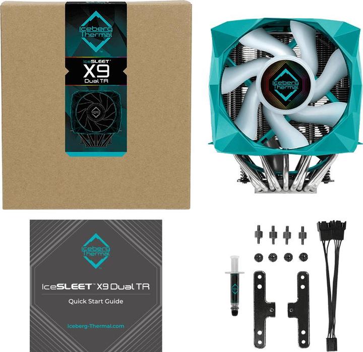 Immagine prodotto Iceberg Thermal IceSLEET X9 Dual TR - solo Threadripper (166 mm)