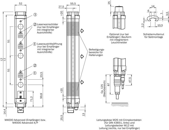 Image du produit Sick Barrage immatériel de sécurité M40Z-025023TB0 (4.50 m)