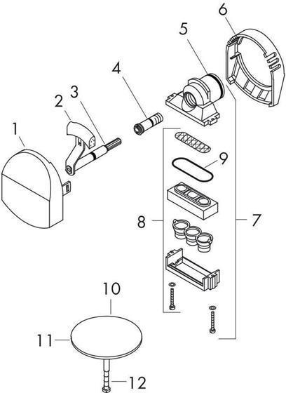Immagine prodotto hansgrohe Exafill 58127000 Set pronto - argento