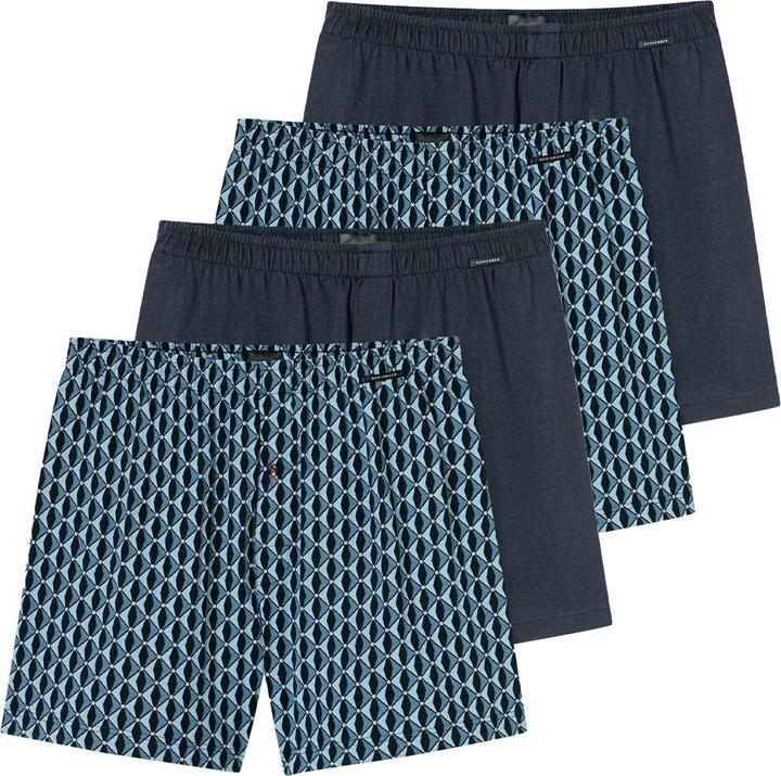Schiesser 4er Pack Singel-Jersey Boxershorts (M, 4er Pack)