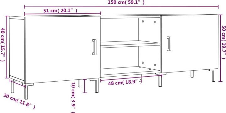 Produktbild VidaXL Alora (150 x 30 x 50 cm)