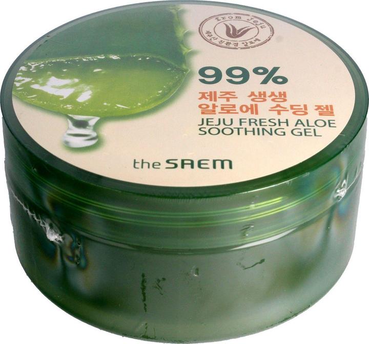 The Saem face cream Jeju Fresh Aloe Soothing Gel moisturizing aloe vera gel 300ml (300 ml, Gesichtsgel)