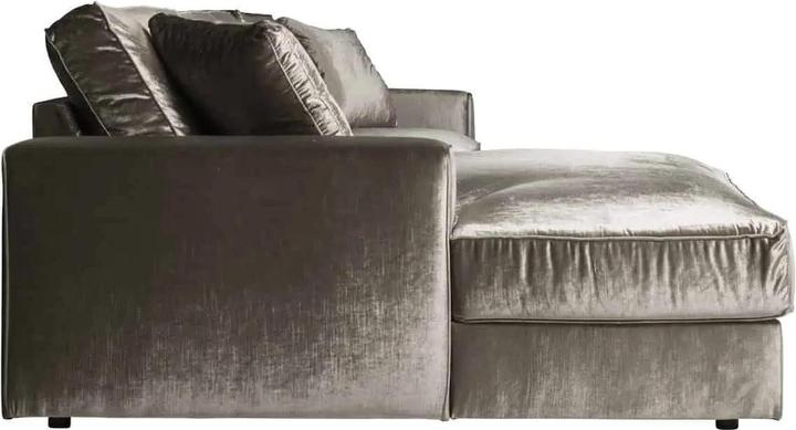 Actual product image Richmond Interiors Santos Corner Sofa Ottoman left silver brown 312 (Corner sofa)