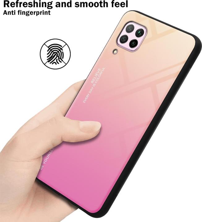 Produktbild Cadorabo TPU 2 Farben Glas Cover (Huawei Nova 7i, Huawei P40 Lite)