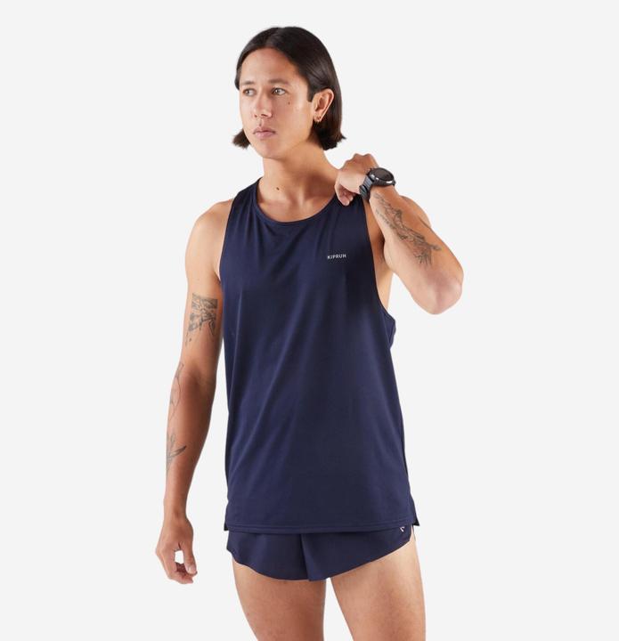 Kiprun Lauf-Tanktop - 900 Light blau/schwarz (XXL)