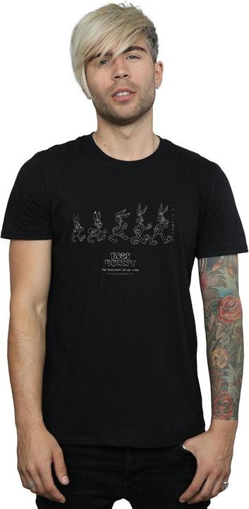 Actual product image Looney Tunes Mens Bugs Bunny Evolution T-Shirt (S)