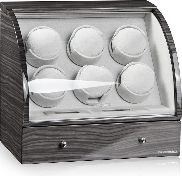 Produktbild Designhütte Uhrenbeweger Basel 6 LCD - Dark Oak (6 x)