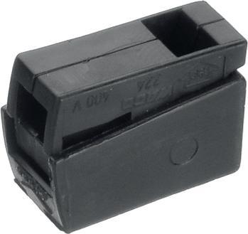 Actual product image Wago 224 Luminaire connector, Plug, 24A, Black, 0.5 2.5 mm²